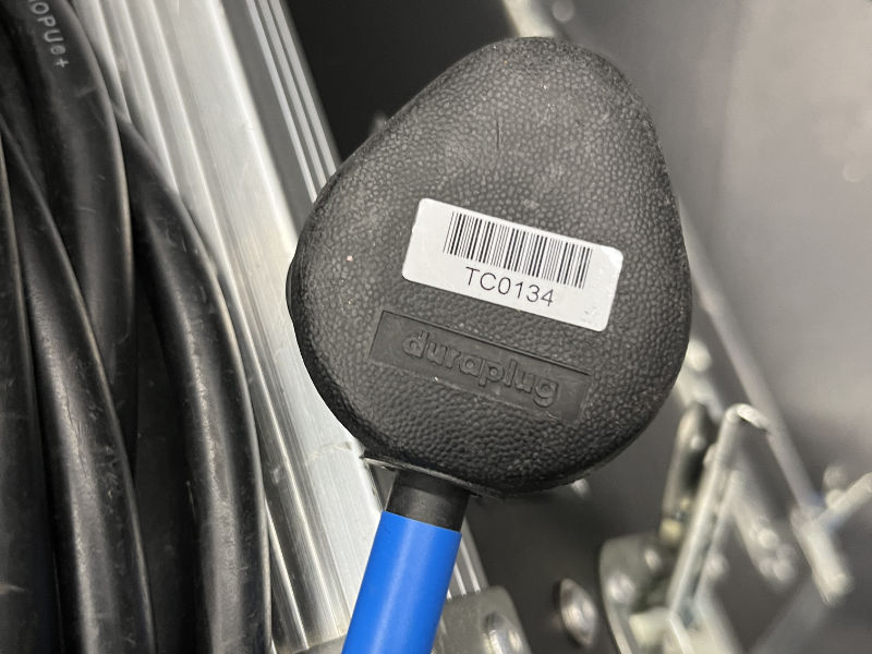 A Tech Crew Cable Asset Tag