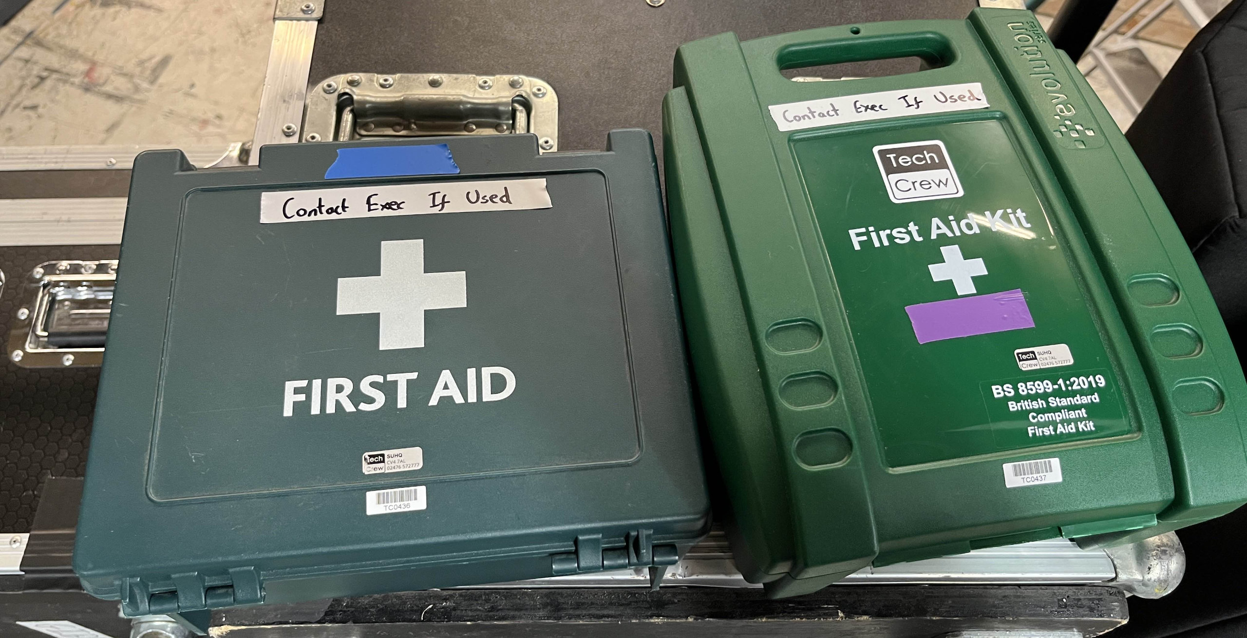 Tech Crew first aid kits