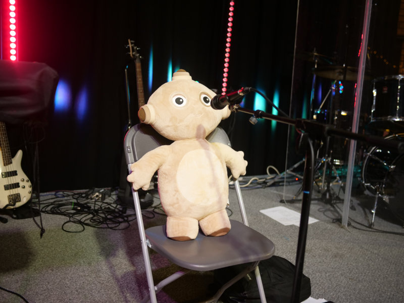 Makka Pakka on the CU Weekend Away stage