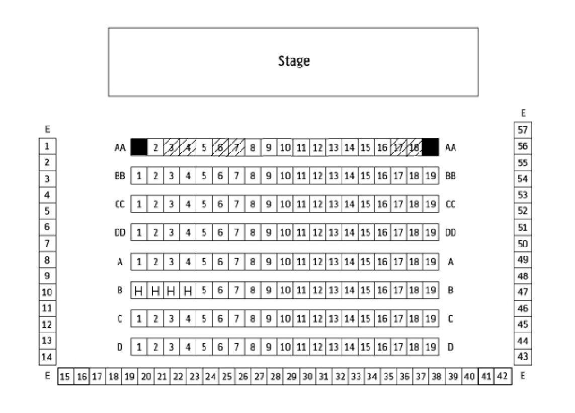 WAC Studio Seating Plan